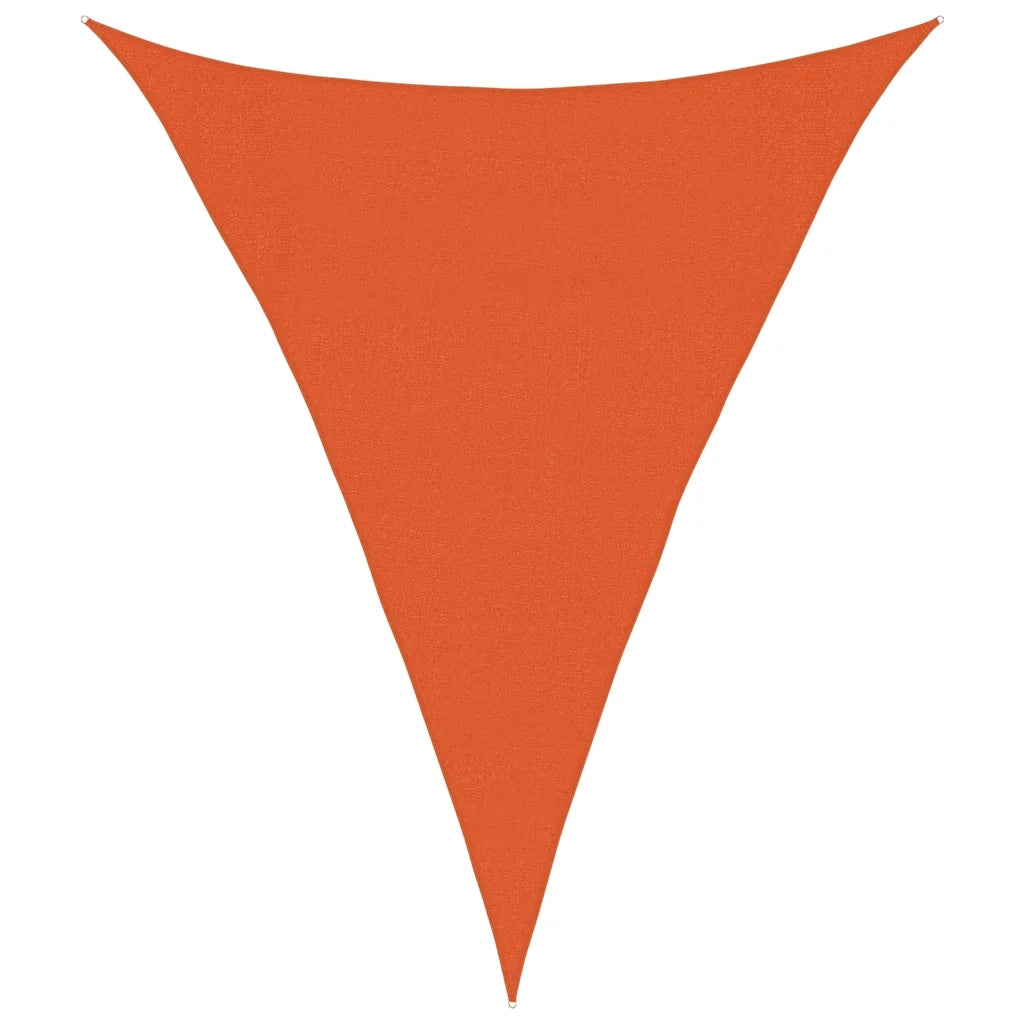Vela Parasole 160 g/m² Triangolare Arancione 3x4x4 m in HDPE 311695