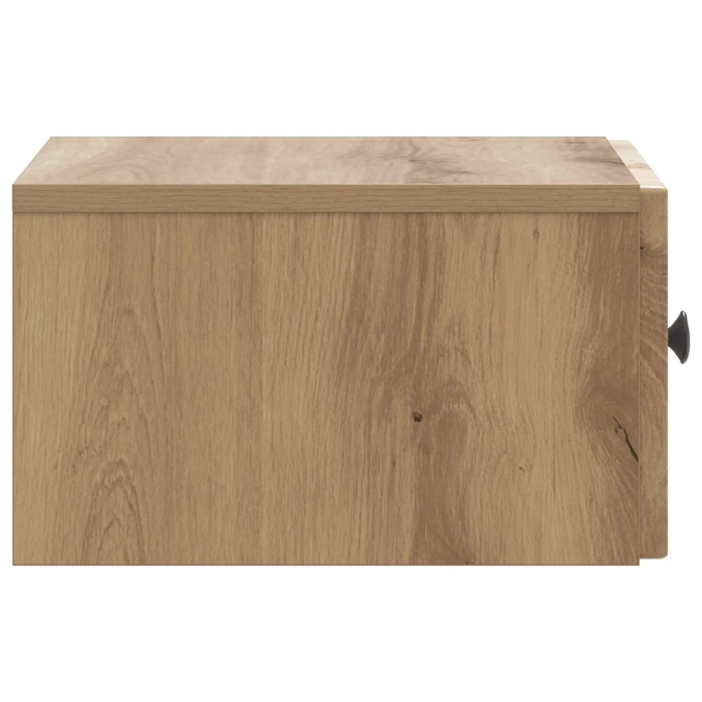 Mobiletto da notte a muro Rovere Artigianale 33 x 34,5 x 20 cm
