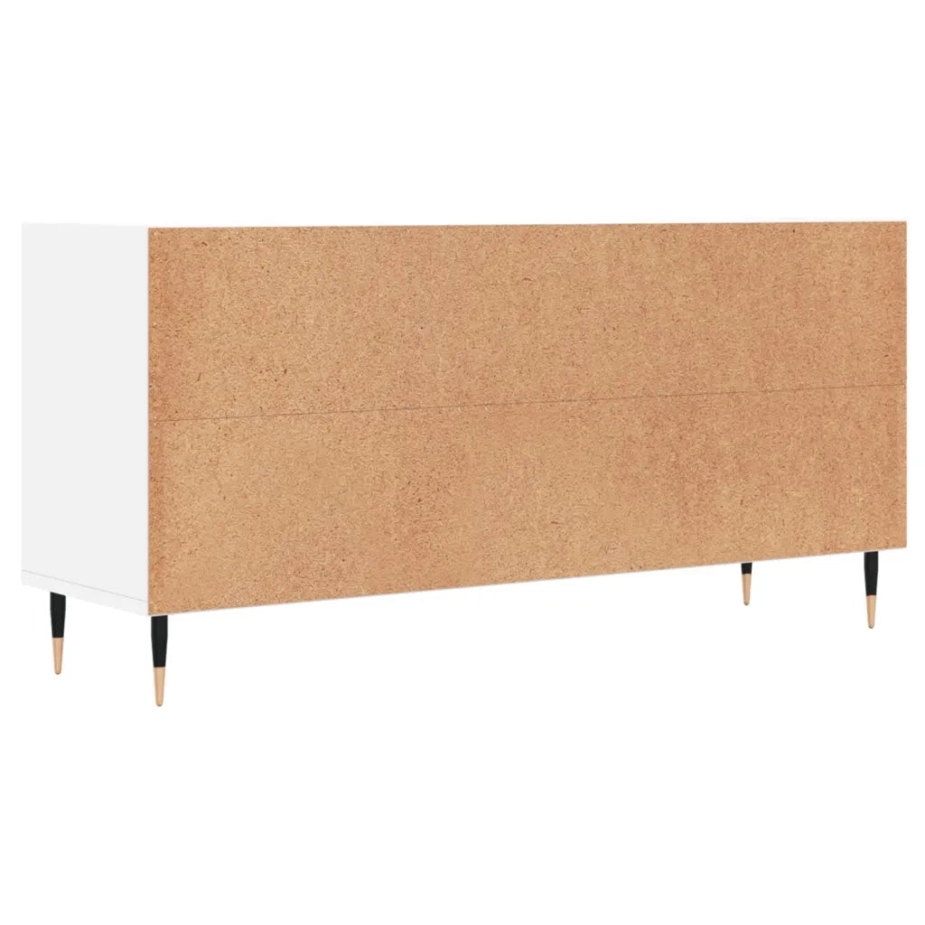 Mobile Porta TV Bianco 103,5x30x50 cm in Legno Multistrato 826980