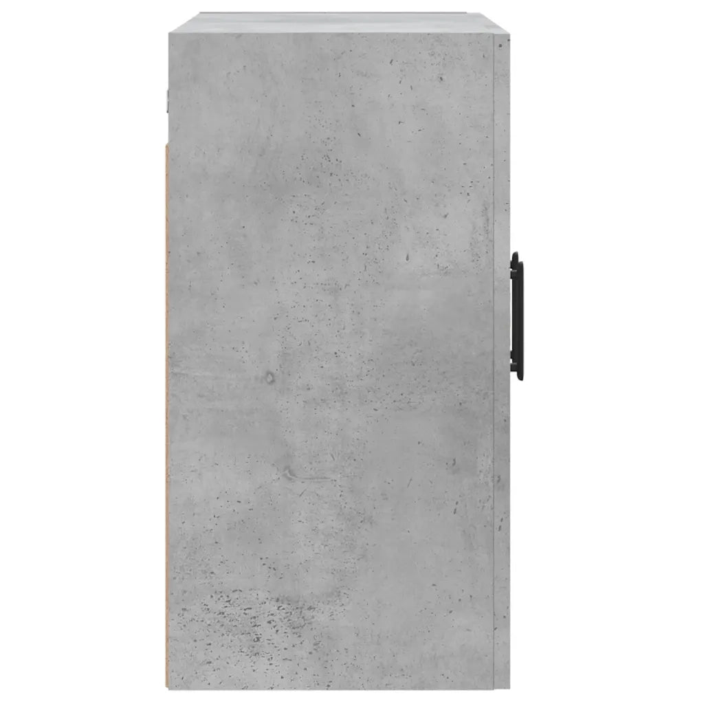Mobiletto decorativo sospeso a parete contenitore grigio cemento 60 x 31 x 60 cm legno composito grigio 02_0048811