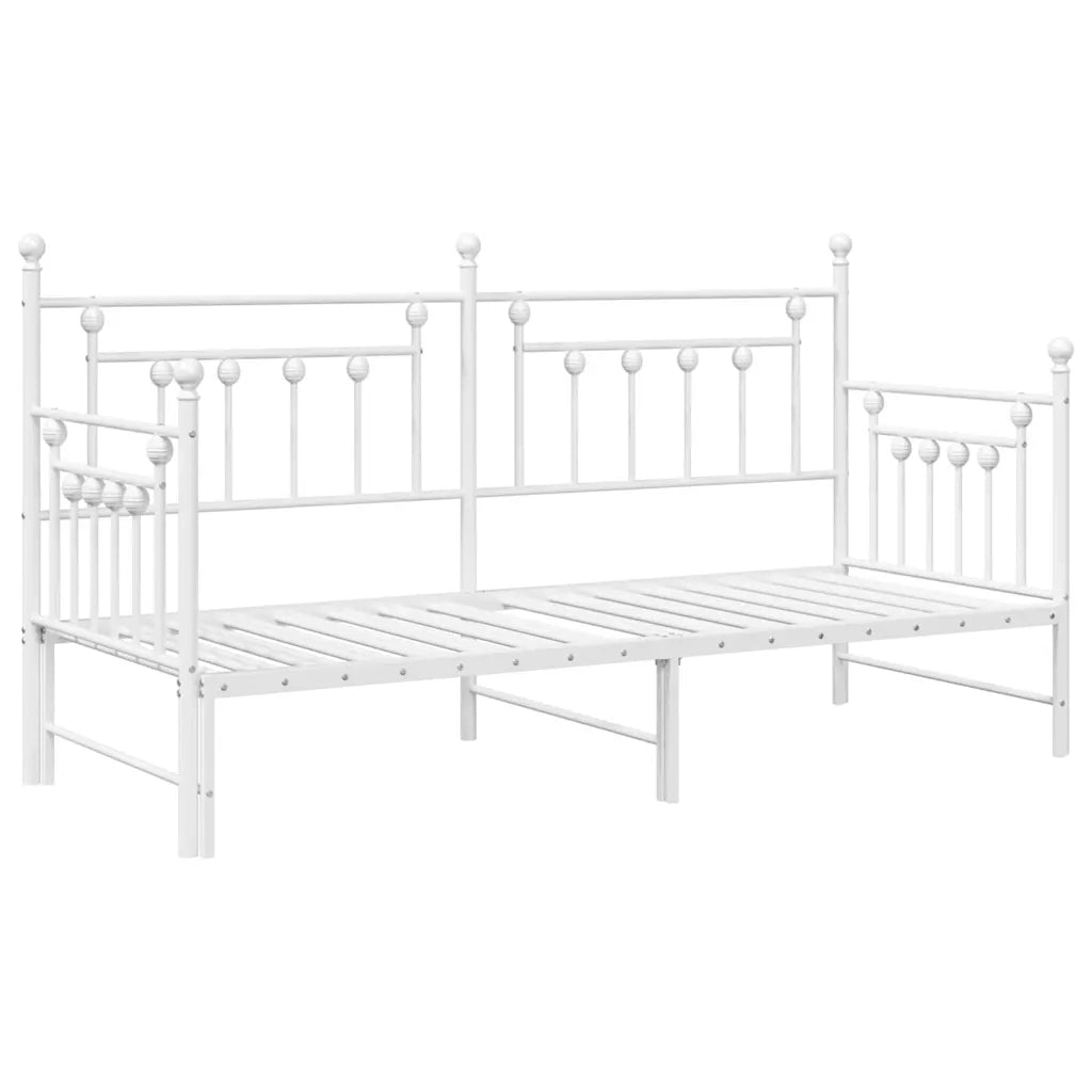 Struttura per letto di giorno Bianco 80 x 200 cm Acciaio 42002678