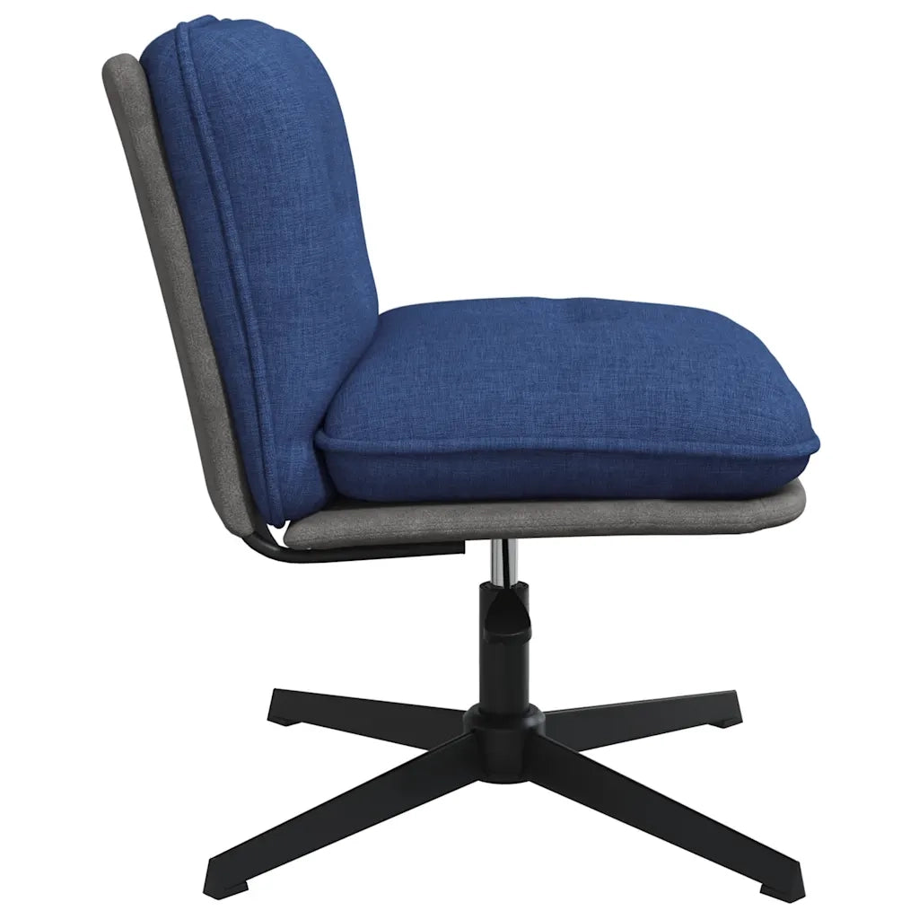 Sedia da Ufficio | Sedia da Gaming Girevole Blu in Tessuto
