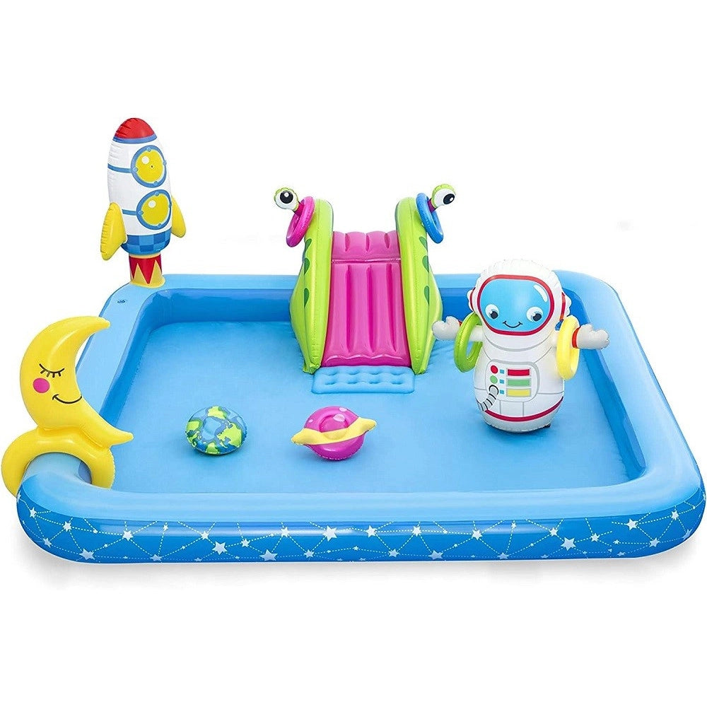 Trade Shop - Play Center Piccolo Astronauta Gonfiabile 228x206x84 Cm Piscina Giardino 53126 -