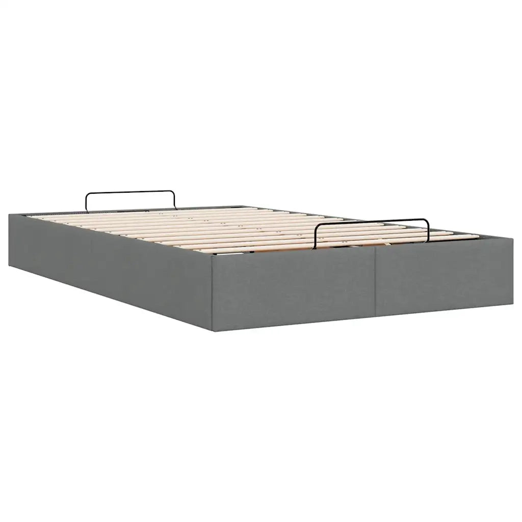 Struttura Letto Pouf senza Materasso-Giroletto con contenitore 120x200 cm in Tessuto 367975