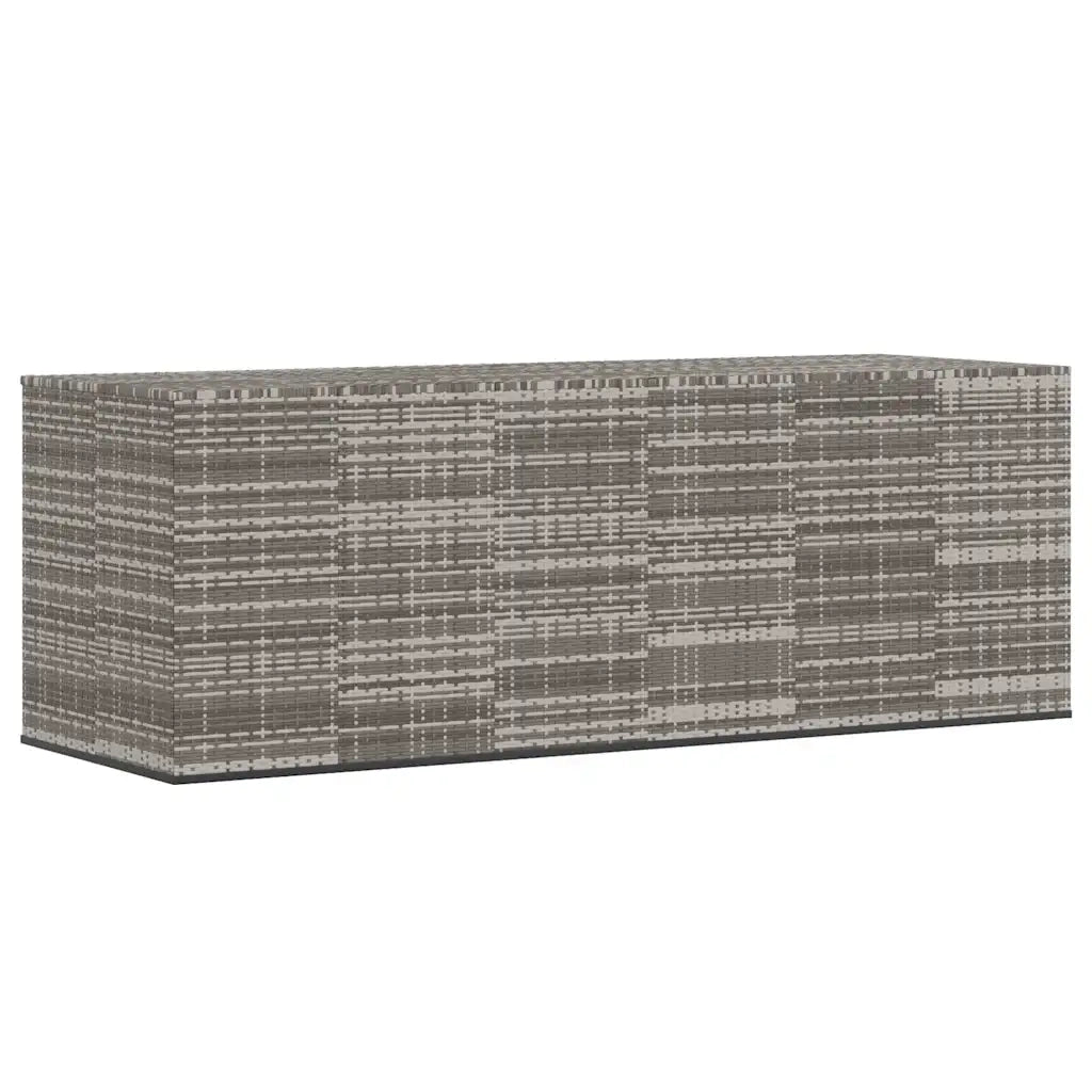 Contenitore da Giardino in Rattan PE 291x100,5x104 cm Grigio cod mxl 57553