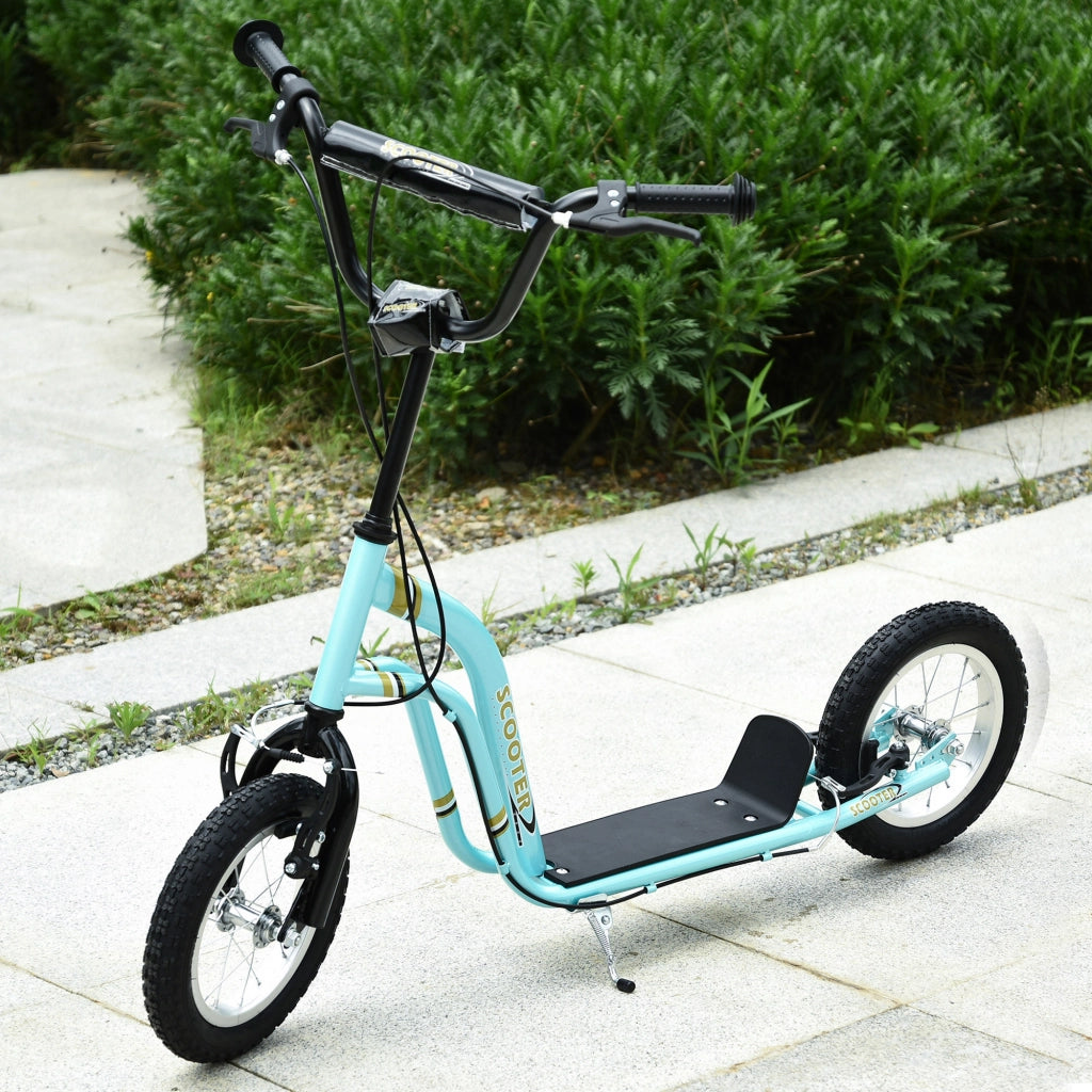 Patinette per Bambini con Altezza Regolabile ¨C zephmum ¨C Blu 120x58x85-95 cm