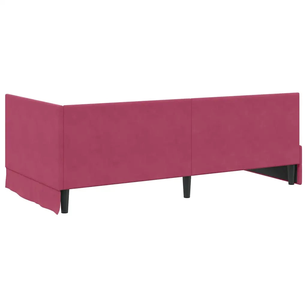 Struttura Letto Angolare con Materasso 2 pcs Verde Velluto 3393932