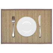 6 Tovagliette di Bamboo 30 x 45 cm Marrone 242108