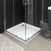 Piatto Doccia con Superficie Puntinata Bianco 90x90x4 cm in ABS 148898
