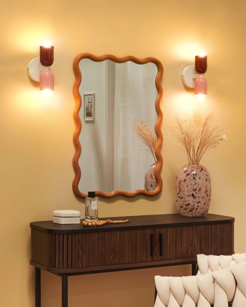 Set di 2 lampade da parete a due luci Up-Down Scones multicolore
