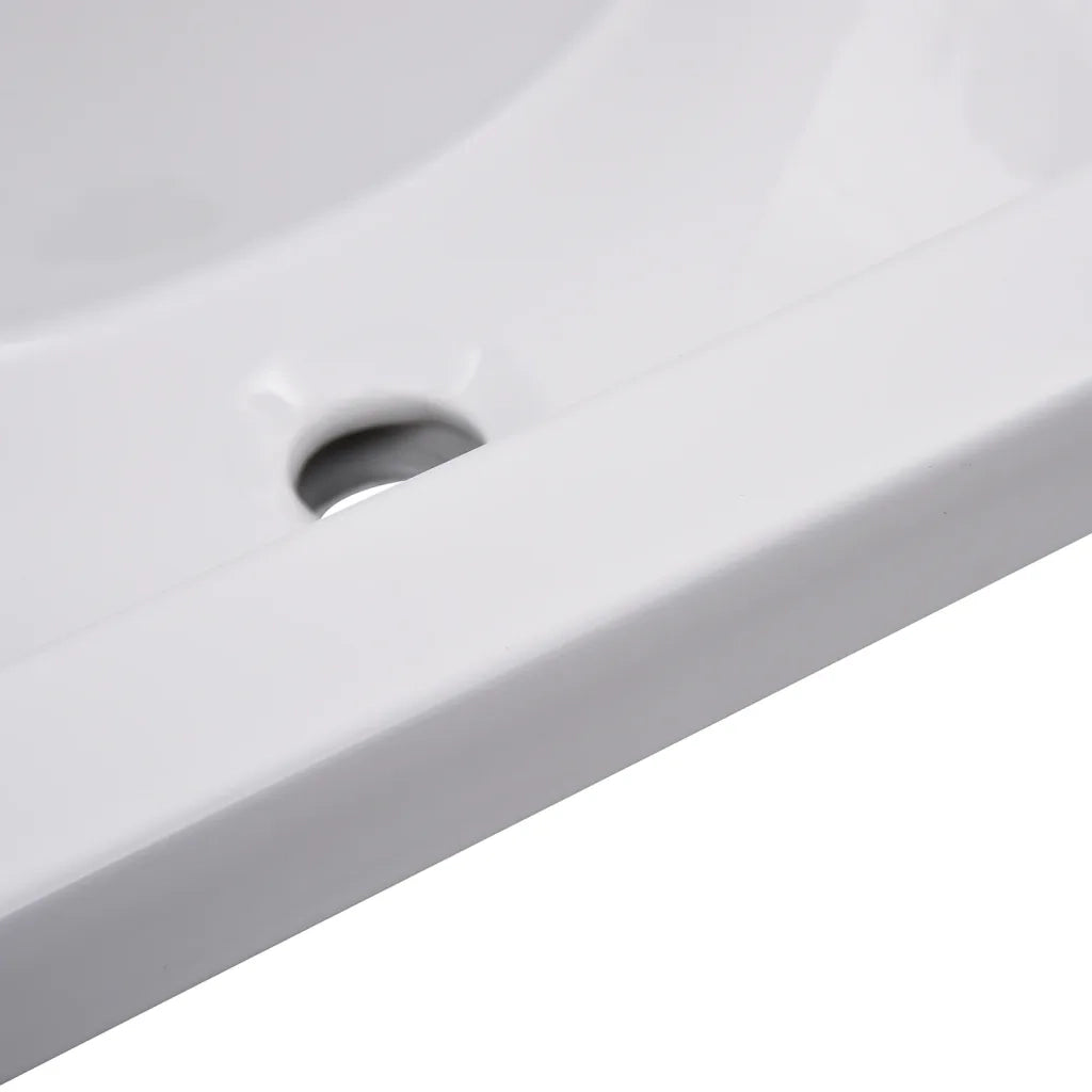 Set Mobili da Bagno | Armadio da bagno Bianco in Legno Multistrato