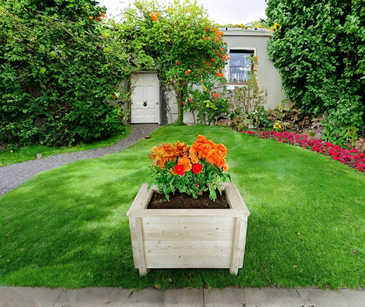 L?aiuola di giardino sopraelevata in legno - 78x78x46 cm - Timbela M620