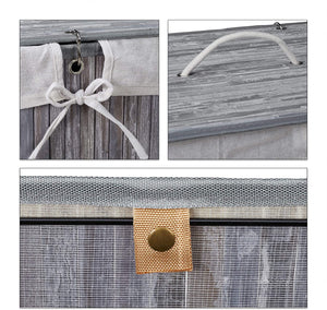 Cesto portabiancheria cesto 2 scomparti con sacco 95 litri bambù grigio 13_0001904_5
