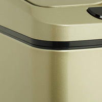 Pattumiera da cucina coperchio automatico con guarnizione contenitore 12 litri oro 13_0002336_3