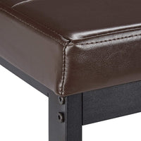 Panca portascarpe aperta sintetica supporto in rete metallica 115 cm marrone 13_0000367_3