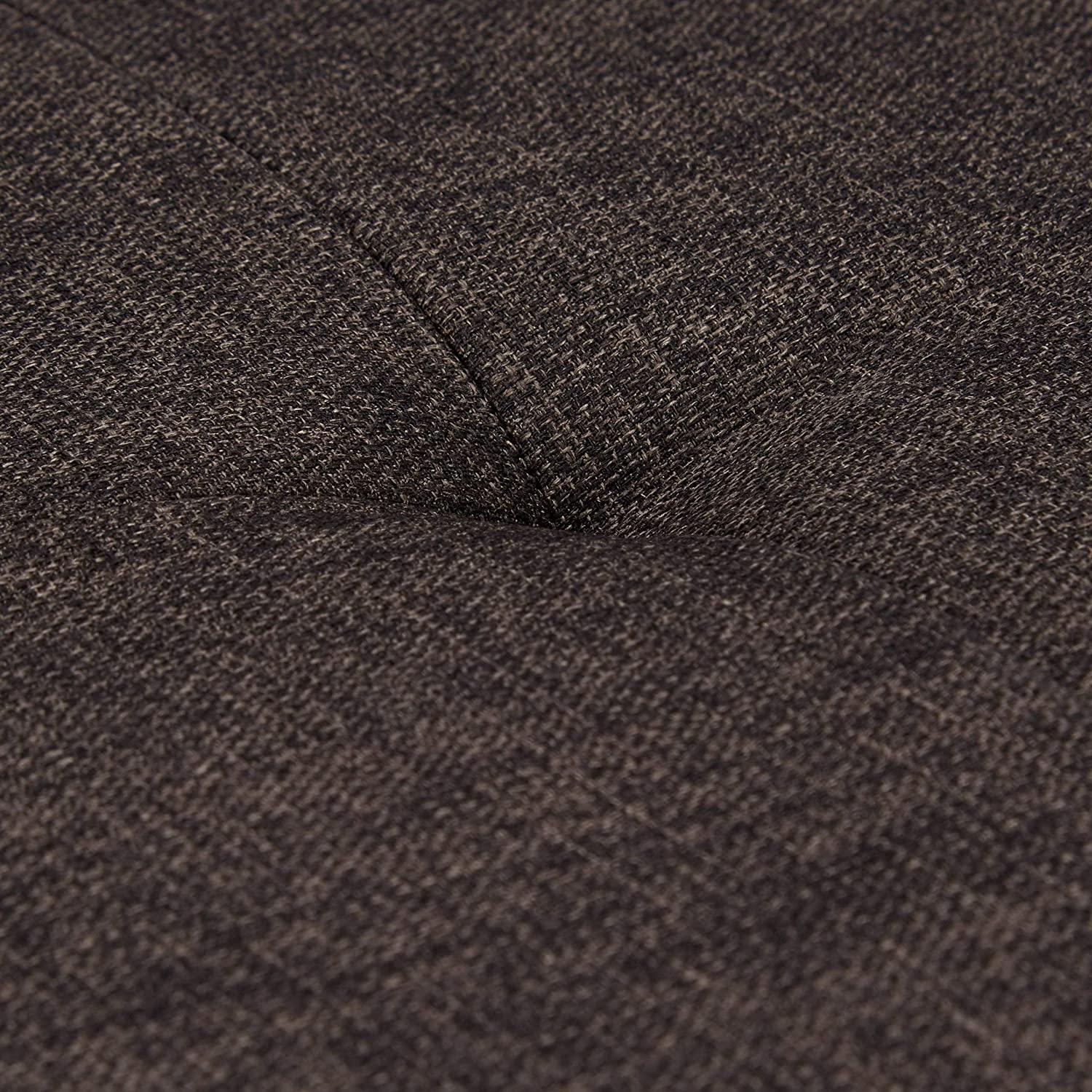 Panca panca porta scarpe cuscino scarpiera imbottita in tessuto 2 livelli marrone metallo 13_0000366_3