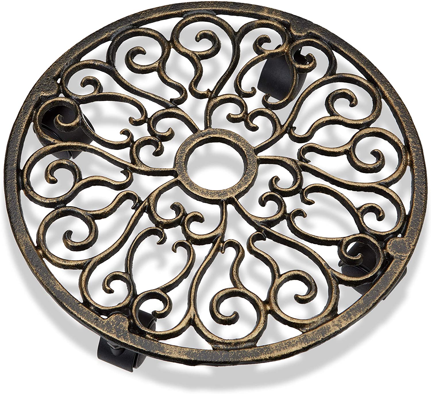 Portapiante tondo in ghisa su ruote 13_0002225