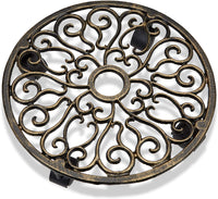 Portapiante tondo in ghisa su ruote 13_0002225