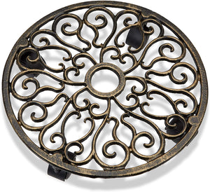 Portapiante tondo in ghisa su ruote 13_0002225