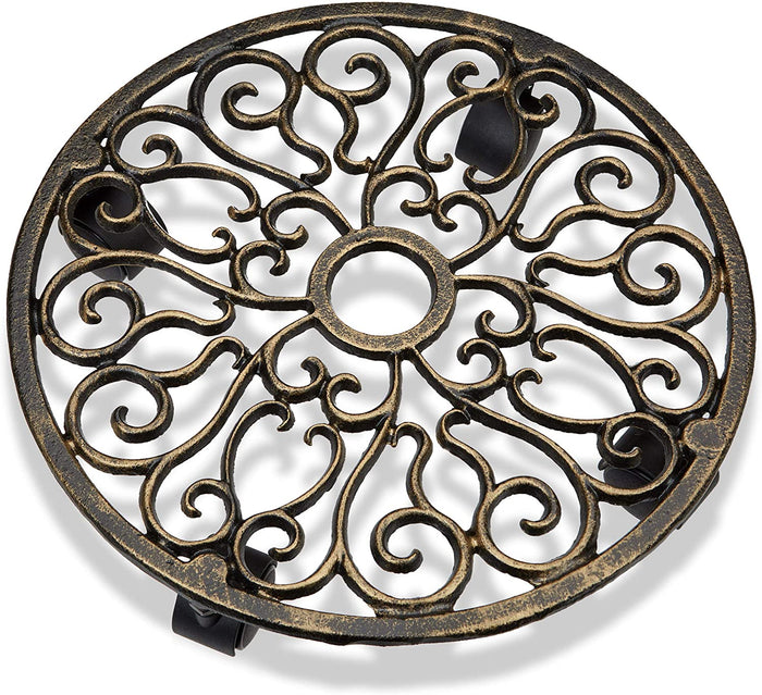 Portapiante tondo in ghisa su ruote 13_0002225