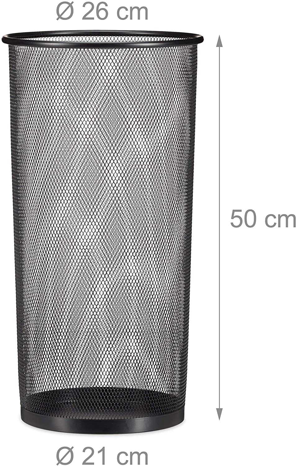 Portaombrelli in metallo 50 cm nero 13_0002218_2