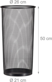 Portaombrelli in metallo 50 cm nero 13_0002218_2