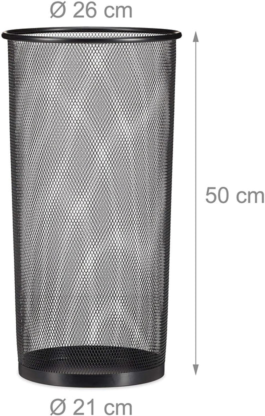 Portaombrelli in metallo 50 cm nero 13_0002218_2