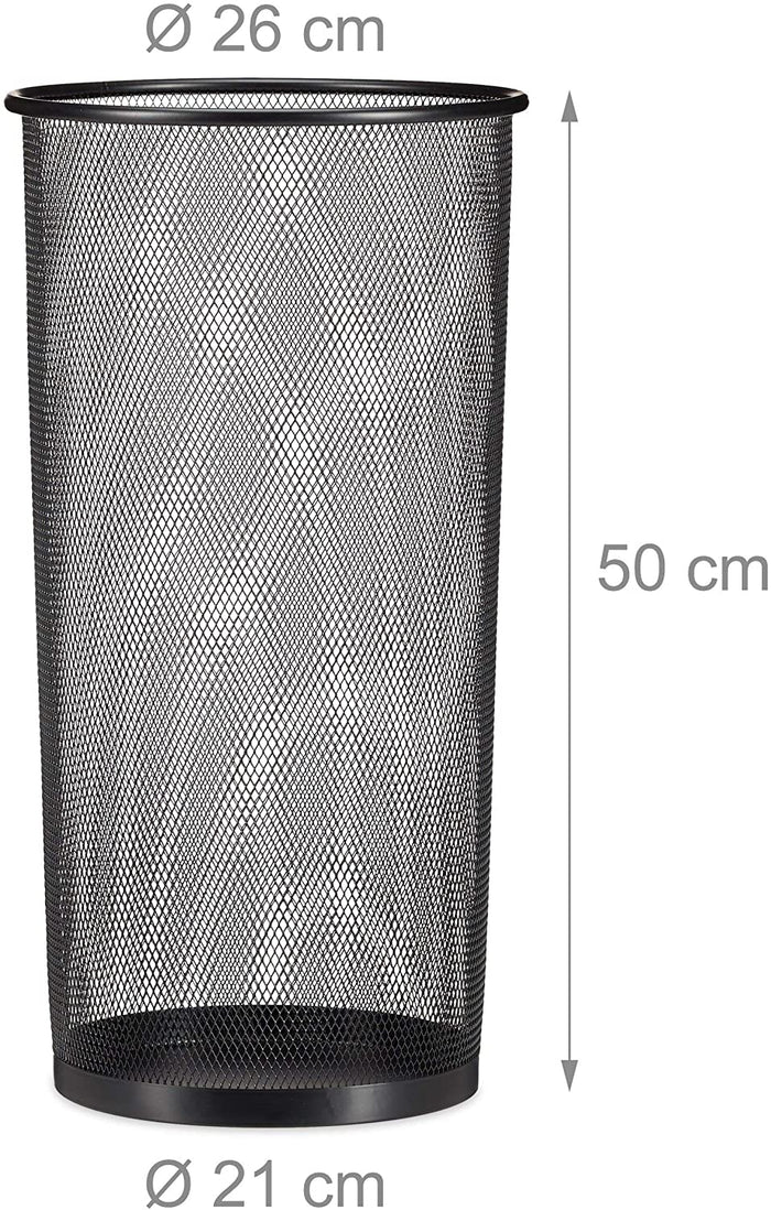 Portaombrelli in metallo 50 cm nero 13_0002218_2