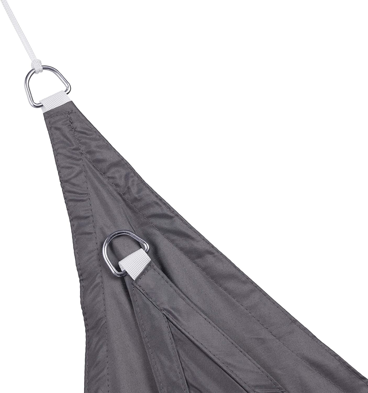 Vela ombreggiante triangolare 4 x 4 x 4 m grigia 13_0002940_2