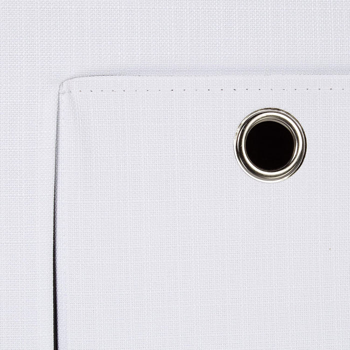 Sgabello contenitore pieghevole in lino bianco 13_0002779