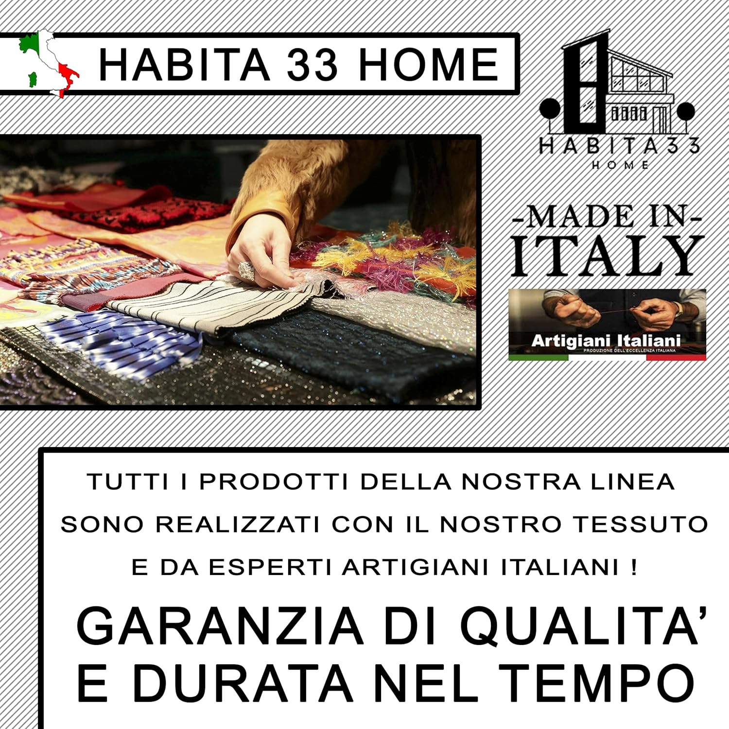 Runner da Tavola, Centrotavola Moderno per Mobili da interno o esterno Made in Italy (Giglio Bianco)