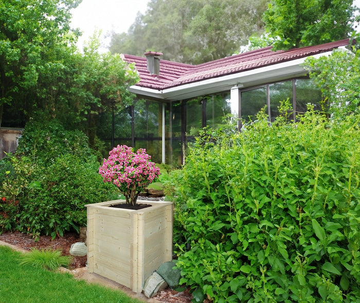 L'aiuola di giardino sopraelevata in legno - 58x58x57 cm - Timbela M618