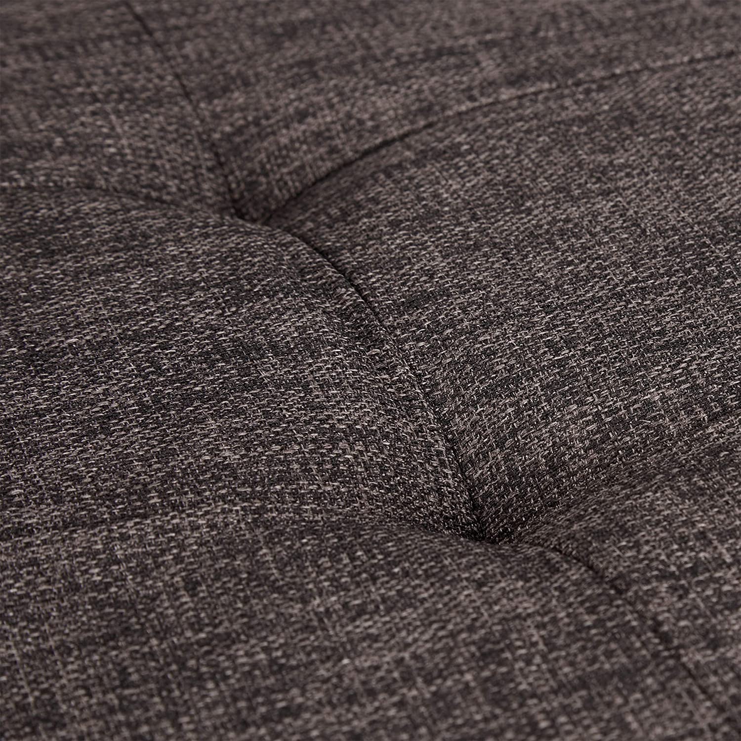 Panca sgabello pouf pieghevole contenitore poggiapiedi 76 cm lino marrone 13_0002337_5