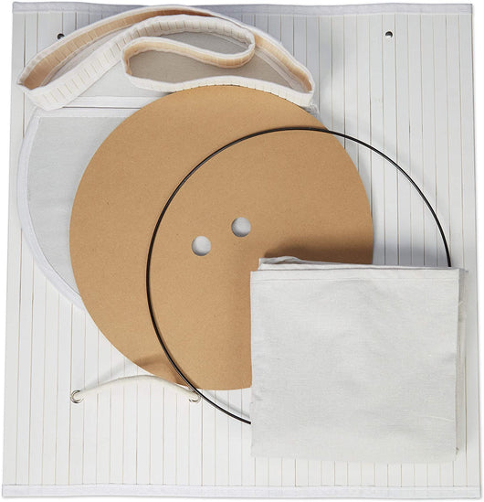 Portabiancheria rotondo con coperchio 63 cm bambù bianco 13_0000819_3