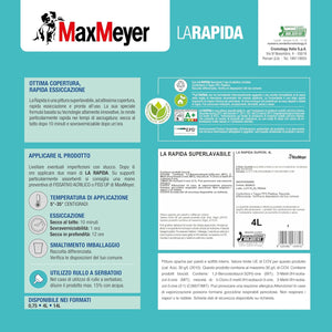 Idropittura Superlavabile per Interni La Rapida, Colore Bianco, 4L