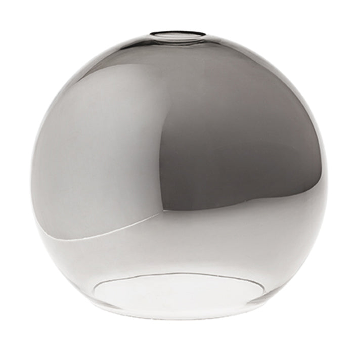 Paralume In Vetro Soffiato Colore Fumè Specchiato