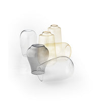 Paralume In Vetro Soffiato Millerighe Trasparente