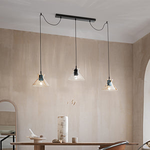 Paralume In Vetro Effetto Martellato Colore Ambra Specchiato