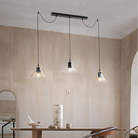 Paralume In Vetro Effetto Martellato Colore Trasparente