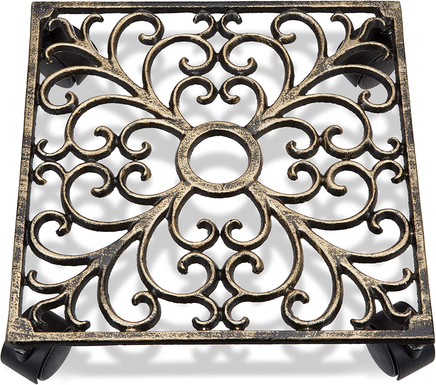 Portapiante quadrato in ghisa su rotelle 13_0002225_2