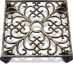 Portapiante quadrato in ghisa su rotelle 13_0002225_2