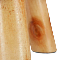 Sgabello rotondo con 4 gambe in legno e sintetico bianco 13_0002818