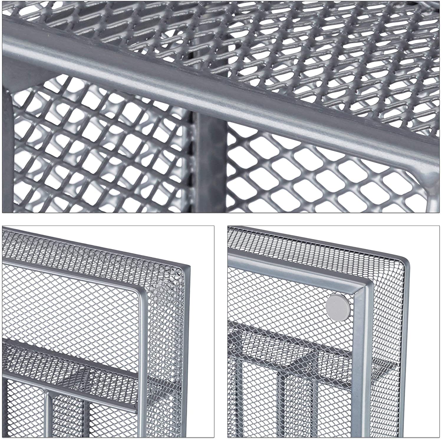 Portaposate portaposate vassoio rete acciaio metallo argento 13_0002382