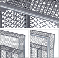 Portaposate portaposate vassoio rete acciaio metallo argento 13_0002382