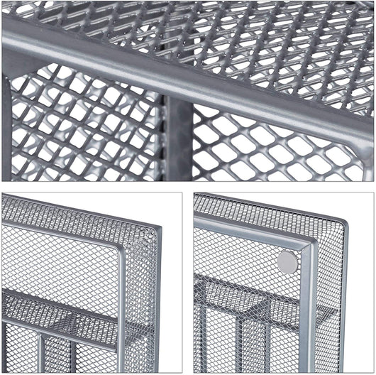 Portaposate portaposate vassoio rete acciaio metallo argento 13_0002382