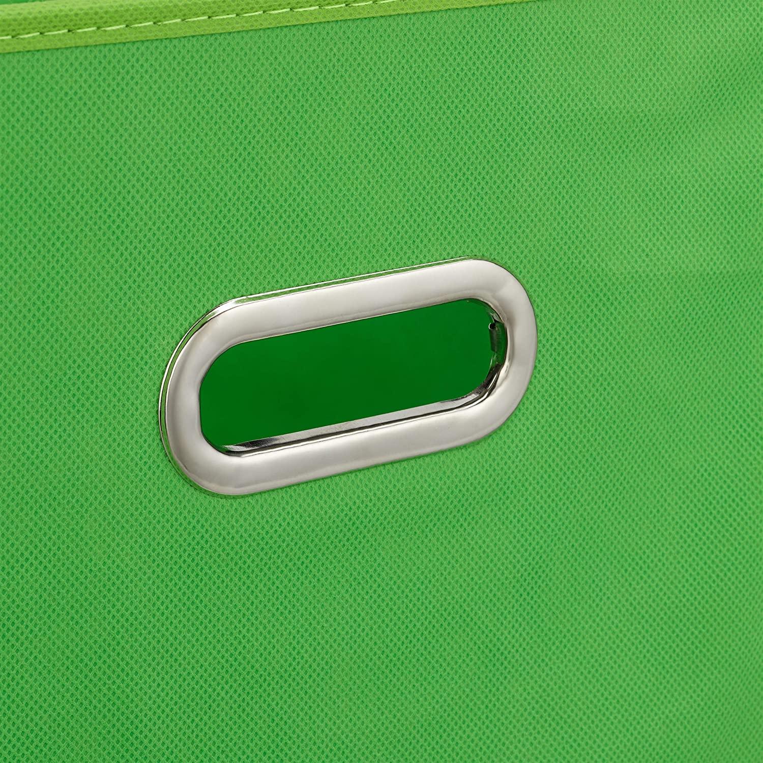 Set da 2 contenitori portaoggetti in tessuto verde 13_0000486