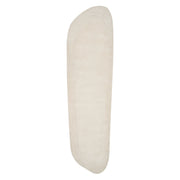 Tappeto beige lana di viscosa 80 x 250 cm trapuntato a mano soggiorno
