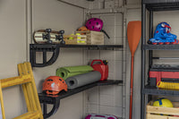 Casetta da Giardino con Mensole 256,5x255x243 cm Keter Factor 8x8 in Polipropilene Rinforzato Beige