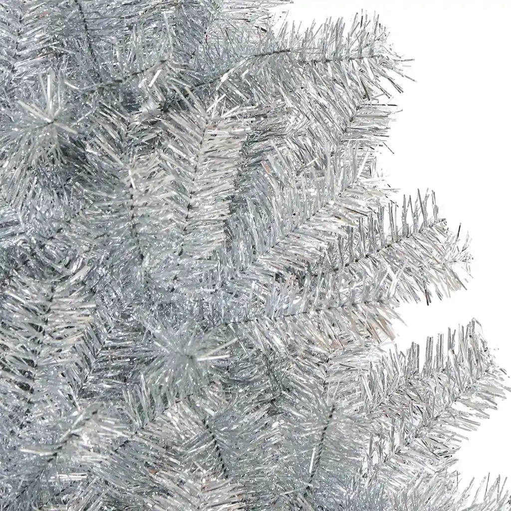 Albero di Natale con 150 LED con supporto Argento 150 cm PET 3396666