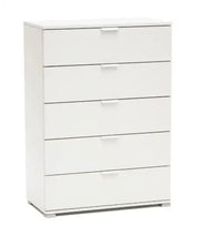 Cassettiera 5 cassetti bianco già montato L75 H103 P39